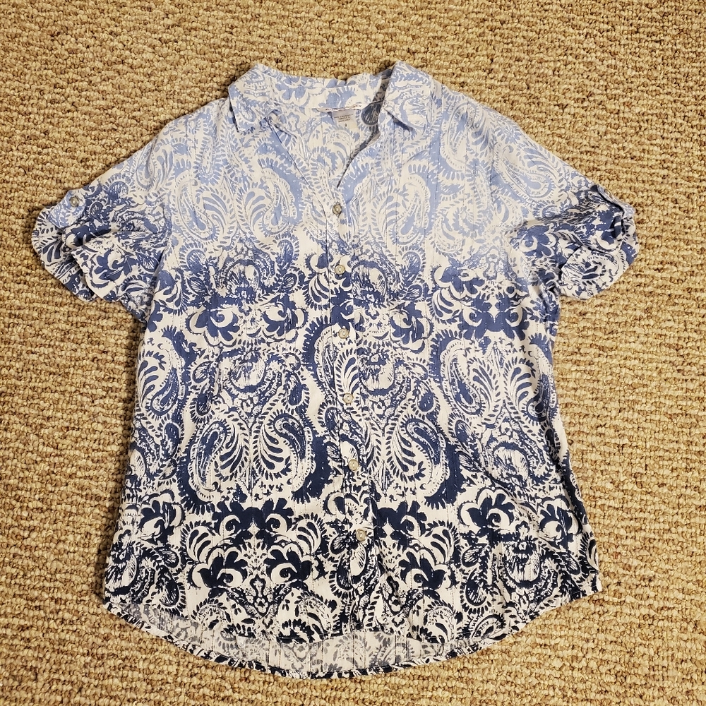 Women's Allison Daley Button Up Paisley Shirt